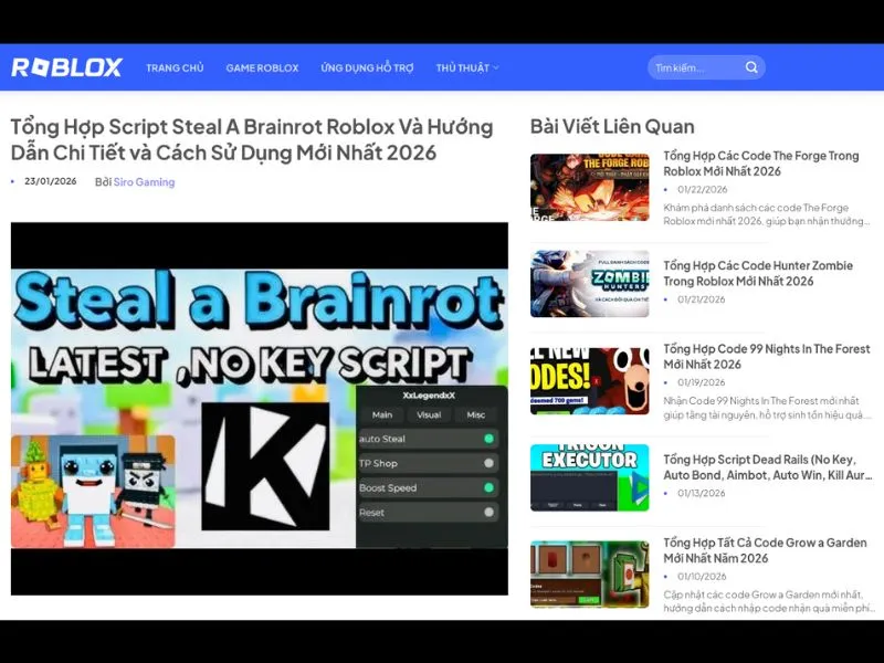 Các Cách Sử Dụng Script Steal A Brainrot Roblox Để Tối Ưu Trải Nghiệm