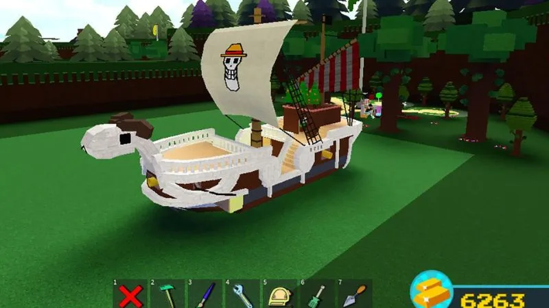 Tự do xây dựng tàu theo ý tưởng trong Build A Boat For Treasure