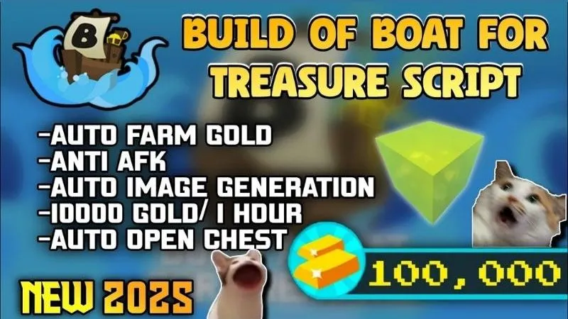Tính Năng Nổi Bật Trong Hack Build A Boat For Treasure