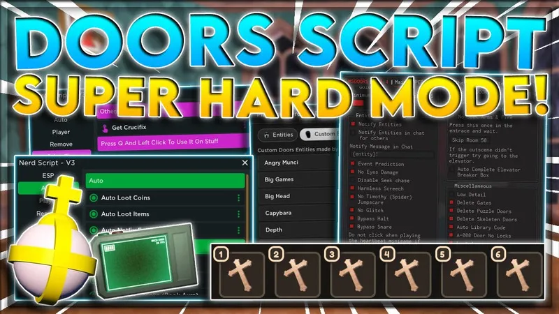 Khám Phá Menu Script Mod Doors: Toàn Bộ Tính Năng Hỗ Trợ