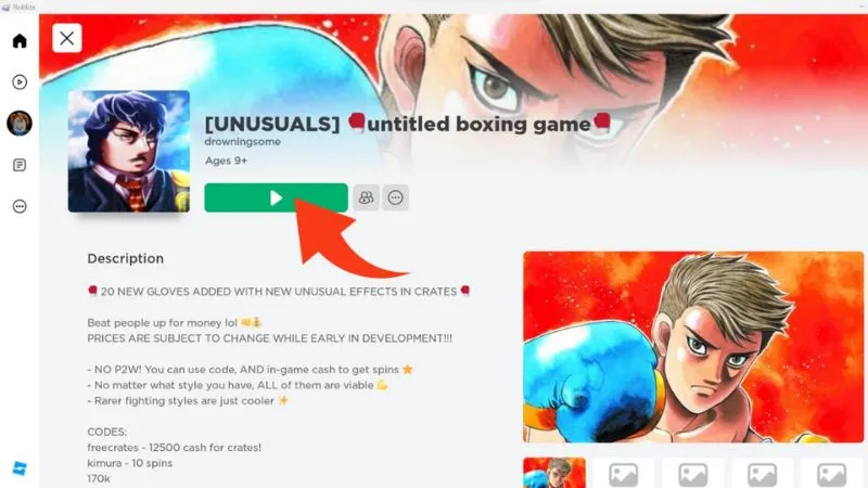 Khởi động ứng dụng Roblox
