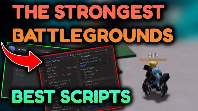Tính Năng Nổi Bật Có Trong Hack The Strongest Battlegrounds