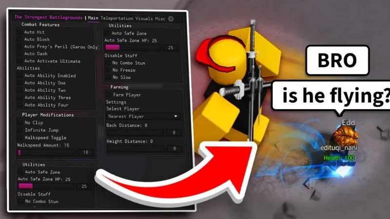 Hiệu Ứng Chiến Đấu Mãn Nhãn Trong Hack The Strongest Battlegrounds